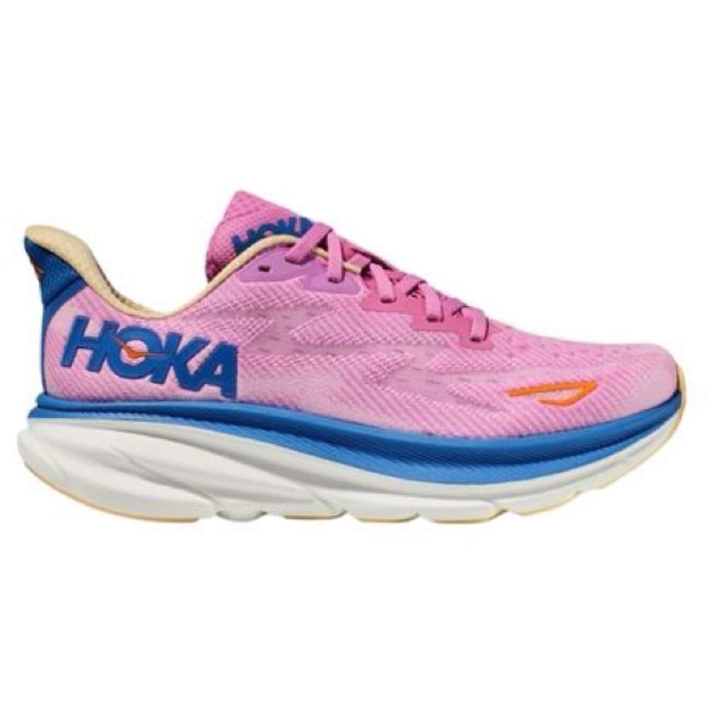 HOKA Clifton 9 Women’s Pink and Blue